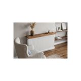 maison linden Eskitme Masif Ahşap Petek Üstü Raf 60 cm Dekoratif Kalorifer Üstü Raf El İşçiliği Doğal