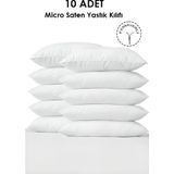 Maison Luré 10 Adet Beyaz Iç Yastık Astarı 50X70 cm Fermuarlı Yastık Kılıfı - Siyah