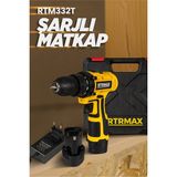 Maison Luré 12V 1.3AH Li-Ion Tek Akülü Vidalama ve Şarjlı Matkap Set - Seçenek 1