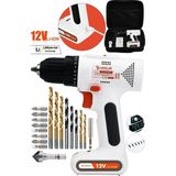 Maison Luré 12V Dahili Batarya Type-C USB Şarjlı Vidalama Akülü Vidalama - Seçenek 1
