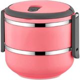 Maison Luré 2 Katlı Sızdırmaz Yemek Termosu Pembe 1,50 Litre - Siyah - 0 - 249 ml