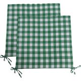 Maison Luré 2'lü Sünger Dolgulu-Fermuarlı-Yıkanabilir-Sandalye Minderi 40 x 40 - Siyah - Seçenek 1