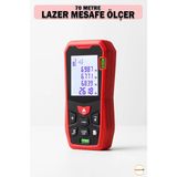 Maison Luré 70 Metre Lazer Metre Mesafe Ölçer Dijital Inşaat Ölçüm Aleti Ölçüm Cihazı - Siyah - Seçenek 1