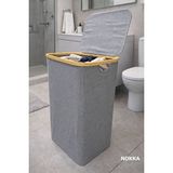 Maison Luré 75 Litre Kapaklı Katlanabilir Çamaşır Sepeti, Pratik ve Hacimli