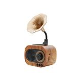 Maison Luré Ahşap Retro Gramofon Bluetooth Müzik Kutusu - Vintage ve Taşınabilir Nostaljik Radyo