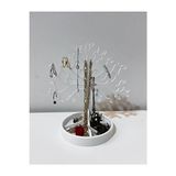 Maison Luré Ahşap Takı Standı, 15X14 Cm, Şık ve Kullanışlı Makyaj & Takı Organizeri