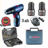 Maison Luré Akülü Vidalama Gsb 120 Li Darbeli Vidalama (3 Ah Çift Batarya) + Bosch 103 Parça Uç ve Aks
