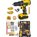 Maison Luré Akülü Vidalama Professıonel Tools 58V 8AH Metal Şanzıman Şarjlı Vidalama 99 Prç Uç Setli