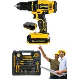 Maison Luré Akülü Vidalama Technology 58V8AH Lion Çift Akülü Turbo Şarjlı Matkap 99 Parça Setli