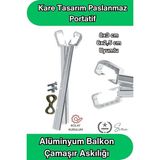 Maison Luré Alüminyum Balkon Askısı, Hafif ve Dayanıklı Tasarım Çamaşır Kurutmalık