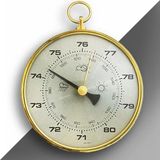 Maison Luré Analog Ibreli Barometre, Hassas Atmosfer Basıncı Ölçer Ölçüm Cihazı - Siyah - Seçenek 1