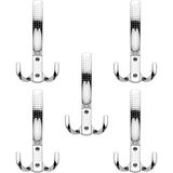 Maison Luré Askılık 3 Adet Metal Portmanto Askısı Krom Vestiyer Duvar Askılığı
