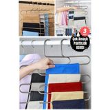 Maison Luré Askılık 3 Adet Yüksek Kaliteli Pantolon Askısı 5 Bölmeli Pantolon Dolabı