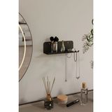 Maison Luré Askılık Modern Metal Antre ve Takı Düzenleyici Duvar Rafı Siyah