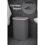 Maison Luré Bambu Kirli Çamaşır Sepeti, Banyo Düzenleyici ve Kokusuz