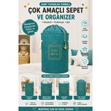 Maison Luré Bebek Odası Için Yuvarlak Oyuncak ve Çamaşır Sepeti, Düzenleyici - Seçenek 1 - Siyah
