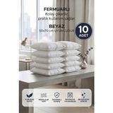 Maison Luré Beyaz Fermuarlı Iç Astar Yastık Kılıfı 10 Adet Dolgulu Değildir - Siyah