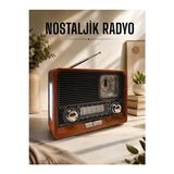 Maison Luré Bluetooth Bağlantılı USB ve Sd Kart Girişli Nostaljik Radyo, Çok Fonksiyonl Sinema Sistemi