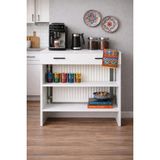 Maison Luré Bohem Kahve Standı (60 Cm) Petek Üstü Minimal Kahve Köşesi Dolabı Dresuar - Siyah