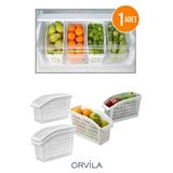 Maison Luré Buzdolabı Için Sebze ve Meyve Düzenleyici Organizer Makyaj & Takı Organizeri