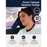 Maison Luré Cama Yapışan Visco Seyahat ve Boyun Yastığı Yastık - 10 cm - Siyah
