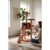 Maison Luré Dayanıklı Kedi Tırmalama Kulesi ve Oyun Evi Kedi Tırmalaması