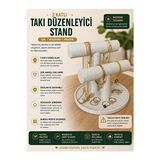 Maison Luré Dekoratif 2 Katlı Takı ve Bileklik Standı Makyaj & Takı Organizeri