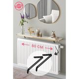 Maison Luré Dresuar Petek Üstü Uçan Raf 80 x 18 cm Beyaz Gold