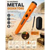 Maison Luré El Tipi IP68 Metal Dedektörü Ölçüm Cihazı - Siyah - Seçenek 1