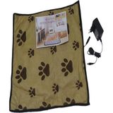 Maison Luré Elektrikli Kedi Isıtıcı Minder, Termostatlı, 12 W, Konforlu ve Güvenli Kedi ve Köpek - Seçenek 1 - Siyah