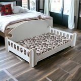 Maison Luré Ergonomik Köpek ve Kedi Yatağı, 40X70 Cm, Yıkanabilir Duck Kumaş Minderli - Seçenek 1 - Siyah