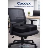 Maison Luré Ergonomik Oturma Minderi – Bel Destekli Konforlu, Yumuşak, Kaymaz Taban Sandalye Minderi - Siyah - Seçenek 1