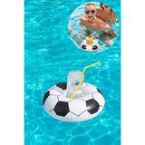 Maison Luré Futbol Desenli Yüzen Bardak Tutucu - Şişme ve Pratik Kullanım Deniz Malzemesi