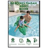 Maison Luré Gerçekçi Timsah Şişme Deniz Oyuncağı - Eğlence ve Güvenli Kullanım Deniz Malzemesi