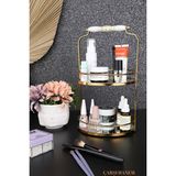 Maison Luré Iki Katlı Gold Sunumluk ve Kozmetik Düzenleyici Makyaj & Takı Organizeri