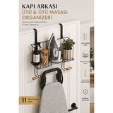 Maison Luré Kapı Arkası Ütü Askısı ve Organizer, Kolay Montaj ve Düzen Ütü Masası ve Aksesuarı