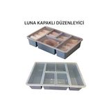 Maison Luré Luna Mavi Çekmece Içi Düzenleyici, Kapaklı ve Kullanışlı Tasarım Makyaj & Takı Organizeri