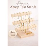 Maison Luré Makyaj & Takı Organizeri Ahşap Takı Organizeri, Bileklik ve Kolye Standı, Dekoratif Aksesuar Düzenleyici