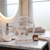 Maison Luré Makyaj & Takı Organizeri Beyaz Plastik Takı Standı ve Organizeri, Küpelik, Yüzüklük, Takı Askısı