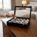 Maison Luré Makyaj & Takı Organizeri Şık 15'li Renkli Saat Kutusu, Modern ve Kullanışlı Saklama Çözümü