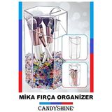 Maison Luré Makyaj ve Takı Düzenleyici Altıgen Mika Fırça Kutusu Makyaj & Takı Organizeri