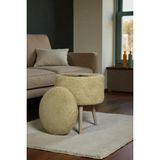 Maison Luré Mantar Sandıklı Puf Teddy Kumaş Makyaj Masa Pufu Bench Puf & Bench - Seçenek 1 - Siyah
