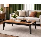 Maison Luré Modern Ceviz Orta Sehpa Siyah Ahşap Salon Sehpası - Seçenek 1
