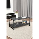 Maison Luré Modern Şık Orta Sehpa Metal Çerçeve Dayanıklı Minimalist Fonksiyonel - Seçenek 1
