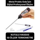 Maison Luré Ölçüm Cihazı Dijital Gıda Et Tavuk Yemek Pişirme Çubuk Termometre Mutfak