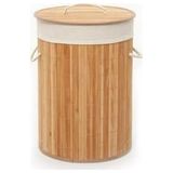 Maison Luré Oval Banyo Bambu Çamaşır Sepeti, Yuvarlak ve Modern Tasarım