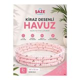 Maison Luré Pembe Kiraz Desenli Şişme Çocuk Havuzu ile Serin Yaz Günleri Deniz Malzemesi