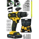 Maison Luré Professıonel Tools 58V8AH Metal Şanzuman Şarjlı Çift Akülü Vidalama 27PRÇ U - Seçenek 1