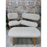 Maison Luré Puf 1 Adet ve Bohem 2 Adet Jakar Takım Kılıfı Puf & Bench - Seçenek 1 - Siyah