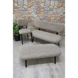 Maison Luré Puf 1 Adet ve Elma 2 Adet Jakar Takım Kılıfı Puf & Bench - Seçenek 1 - Siyah